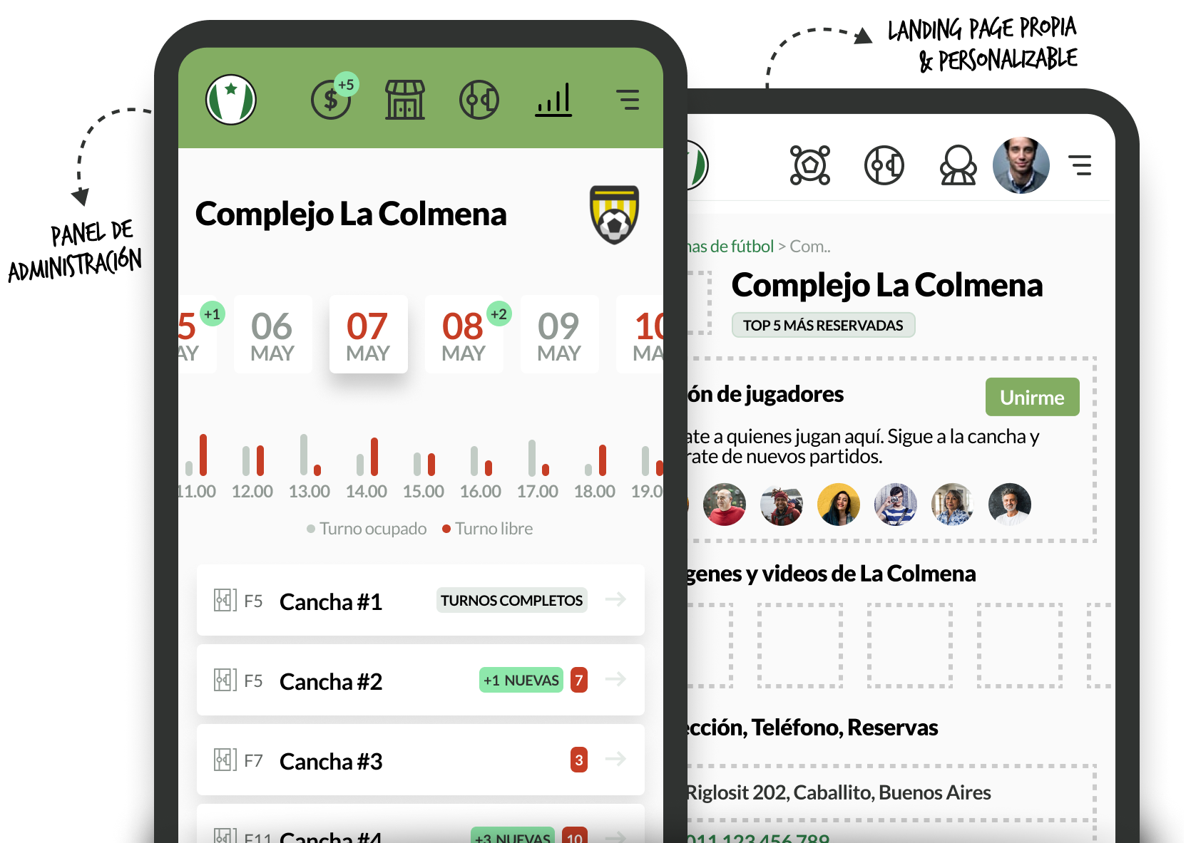 Backend para Canchas